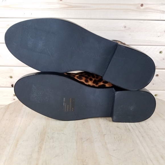 Rebecca Minkoff Sabeen Too 6 US Chelsea Booties Leopard Print Cow Fur Boots NEW - Picture 12 of 12